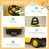 Kids Ride on Forklift Truck with Fork and Tray, Ride on Tractor with Under Seat Storage - Image 5