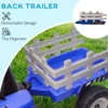 Electric Ride on Tractor w/ Detachable Trailer, 12V Kids Battery Powered Electric Car - Image 7