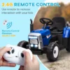 Electric Ride on Tractor w/ Detachable Trailer, 12V Kids Battery Powered Electric Car - Image 6