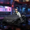 Mclaren Licensed Kids Electric Ride on Car with Butterfly Doors, 12V Powered Electric Car, Red with Remote Control, Horn, Headlights, MP3 - Image 9