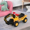 Kids 4-in-1 HDPE Excavator Ride On Truck Yellow/Black - Image 9