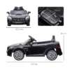 Mercedes Benz SLC 300 Licensed 12V Kids Electric Ride On Car with Parental Remote Two Motor Music Light Suspension Wheel for 3-6 Years Black - Image 8