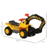 Kids 4-in-1 HDPE Excavator Ride On Truck Yellow/Black - Image 8