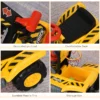 Kids 4-in-1 HDPE Excavator Ride On Truck Yellow/Black - Image 4