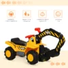 Kids 4-in-1 HDPE Excavator Ride On Truck Yellow/Black - Image 7