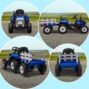 Electric Ride on Tractor w/ Detachable Trailer, 12V Kids Battery Powered Electric Car - Image 2