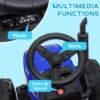 Electric Ride on Tractor w/ Detachable Trailer, 12V Kids Battery Powered Electric Car - Image 5